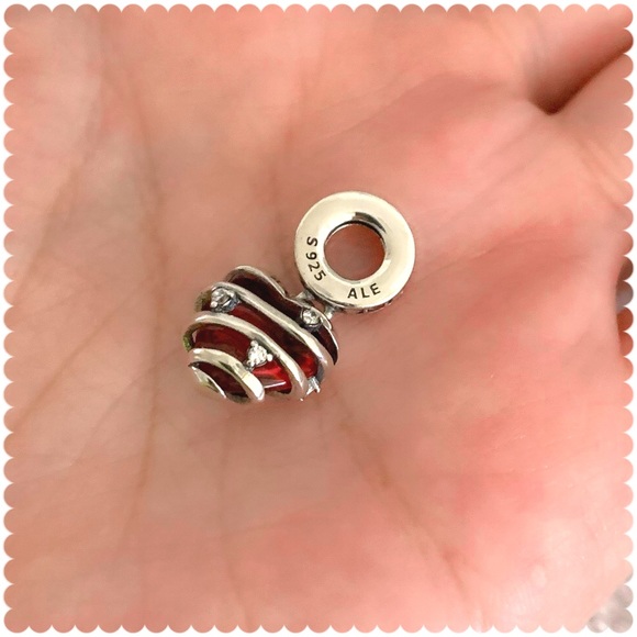 PANDORA Reveal Your Love Heart Spiral Dangle Charm w/box - Picture 9 of 11